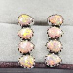 Aurora Opal 925 Sterling Silver Aurora Opal Earring (RS29-317)