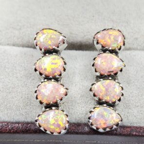 Aurora Opal 925 Sterling Silver Aurora Opal Earring (RS29-317)