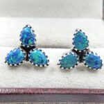 Aurora Opal 925 Sterling Silver Aurora Opal Earring (RS29-304)