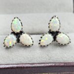 Aurora Opal 925 Sterling Silver Aurora Opal Earring (RS29-289)