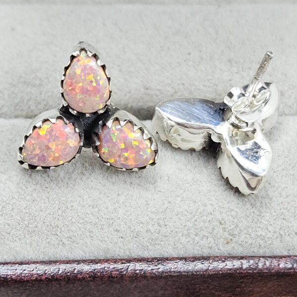 Aurora Opal 925 Sterling Silver Aurora Opal Earring (RS29-292) - Image 2