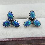 Aurora Opal 925 Sterling Silver Aurora Opal Earring (RS29-307)