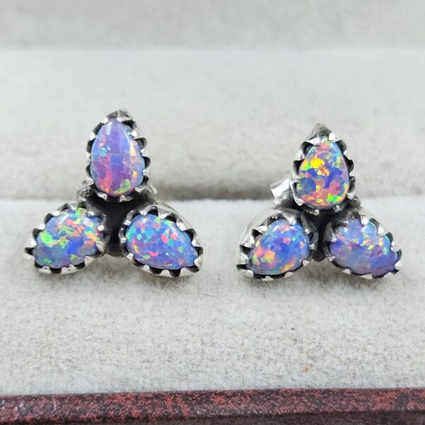 Aurora Opal 925 Sterling Silver Aurora Opal Earring (RS29-300)