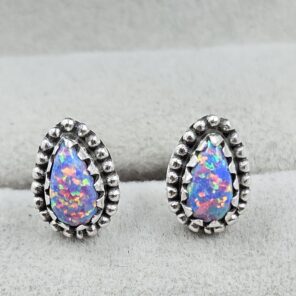 Aurora Opal 925 Sterling Silver Aurora Opal Earring (RS29-303)