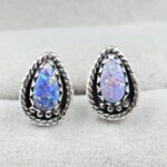 Aurora Opal 925 Sterling Silver Aurora Opal Earring (RS29-302)