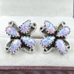 Aurora Opal 925 Sterling Silver Aurora Opal Earring (RS29-296)