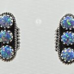 Aurora Opal 925 Sterling Silver Aurora Opal Earring (RS29-297)