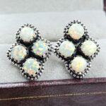 Aurora Opal 925 Sterling Silver Aurora Opal Earring (RS29-281)