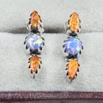 Aurora Opal 925 Sterling Silver Aurora Opal Earring (RS29-314)
