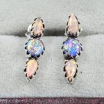 Aurora Opal 925 Sterling Silver Aurora Opal Earring (RS29-313)