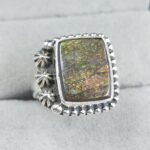 Ammolite Size US 7 925 Sterling Silver Pendant (RS27-71)