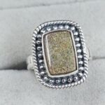 Ammolite Size US 6 925 Sterling Silver Pendant (RS27-59)