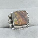 Ammolite Size US 6 925 Sterling Silver Pendant (RS27-56)