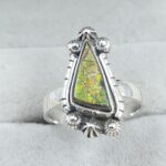 Ammolite Size US 9 925 Sterling Silver Pendant (RS27-87)