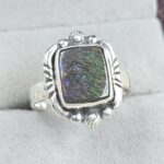 Ammolite Size US 9 925 Sterling Silver Pendant (RS27-89)
