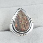 Ammolite Size US 5 925 Sterling Silver Pendant (RS27-49)