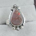 Ammolite Size US 8 925 Sterling Silver Pendant (RS27-76)