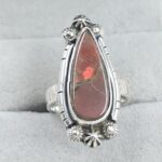 Ammolite Size US 6 925 Sterling Silver Pendant (RS27-54)