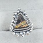 Ammolite Size US 9 925 Sterling Silver Pendant (RS27-83)