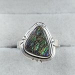 Ammolite Size US 10 925 Sterling Silver Pendant (RS27-92)