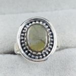 Ammolite Size US 6 925 Sterling Silver Pendant (RS27-58)