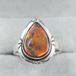 Ammolite Size US 6 925 Sterling Silver Pendant (RS27-60)