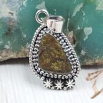 Ammolite 1" 925 Sterling Silver Pendant (RS27-166)