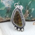 Ammolite 1" 925 Sterling Silver Pendant (RS27-165)