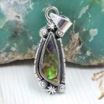 Ammolite 1.25" 925 Sterling Silver Pendant (RS27-163)