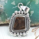 Ammolite 1.25" 925 Sterling Silver Pendant (RS27-160)