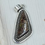 Ammolite 1.25" 925 Sterling Silver Pendant (RS27-150)