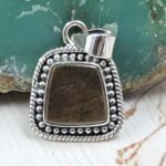 Ammolite 1" 925 Sterling Silver Pendant (RS27-137)
