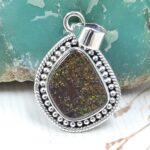 Ammolite 1" 925 Sterling Silver Pendant (RS27-134)