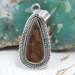 Ammolite 1" 925 Sterling Silver Pendant (RS27-130)