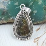 Ammolite 1" 925 Sterling Silver Pendant (RS27-127)