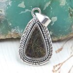 Ammolite 1" 925 Sterling Silver Pendant (RS27-128)