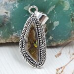 Ammolite 1" 925 Sterling Silver Pendant (RS27-125)