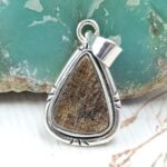 Ammolite 1" 925 Sterling Silver Pendant (RS27-122)