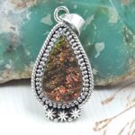 Ammolite 1" 925 Sterling Silver Pendant (RS27-119)