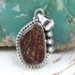 Ammolite 1" 925 Sterling Silver Pendant (RS27-117)
