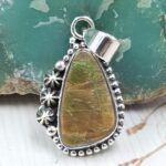 Ammolite 1" 925 Sterling Silver Pendant (RS27-116)