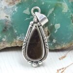 Ammolite 1" 925 Sterling Silver Pendant (RS27-111)