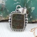 Ammolite 1" 925 Sterling Silver Pendant (RS27-99)