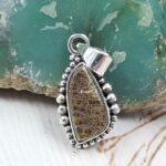 Ammolite 1" 925 Sterling Silver Pendant (RS27-101)