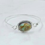 Kingman Turquoise 1.5" 925 Sterling Silver Bracelets (RS1-49)