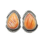 Spiny Oyster Shell 925 Sterling Silver Stud Earring (RS13-413)