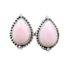 Pink Queen Conch 925 Sterling Silver Stud Earring (REXT61-149)