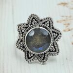 Labradorite 925 Sterling Silver Ring (REXT107-2)