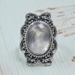 Rose Quartz 925 Sterling Silver Ring (REXT111-12)
