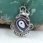 Fordite 1" 925 Sterling Silver Pendant (REXT106-32)